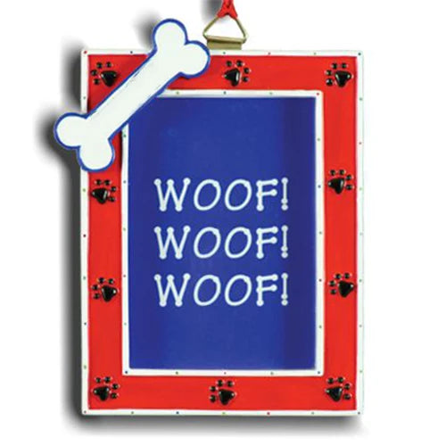 Bone and Paws Frame Ornament  Punta Gorda FL