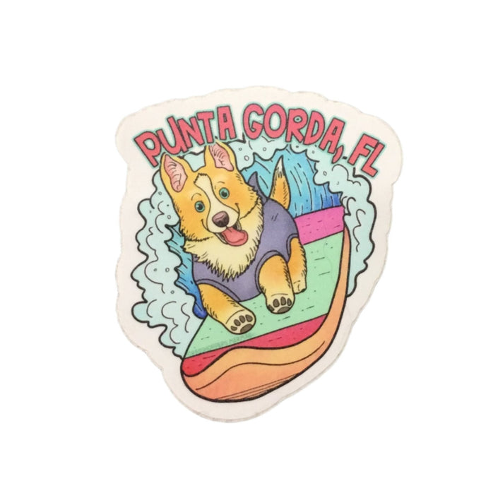 Dog Waves Board Punta Gorda, Florida Sticker