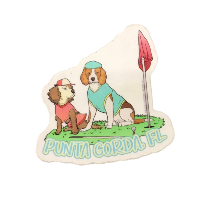 Golf Dogs Punta Gorda, Florida Sticker Vinyl Decal