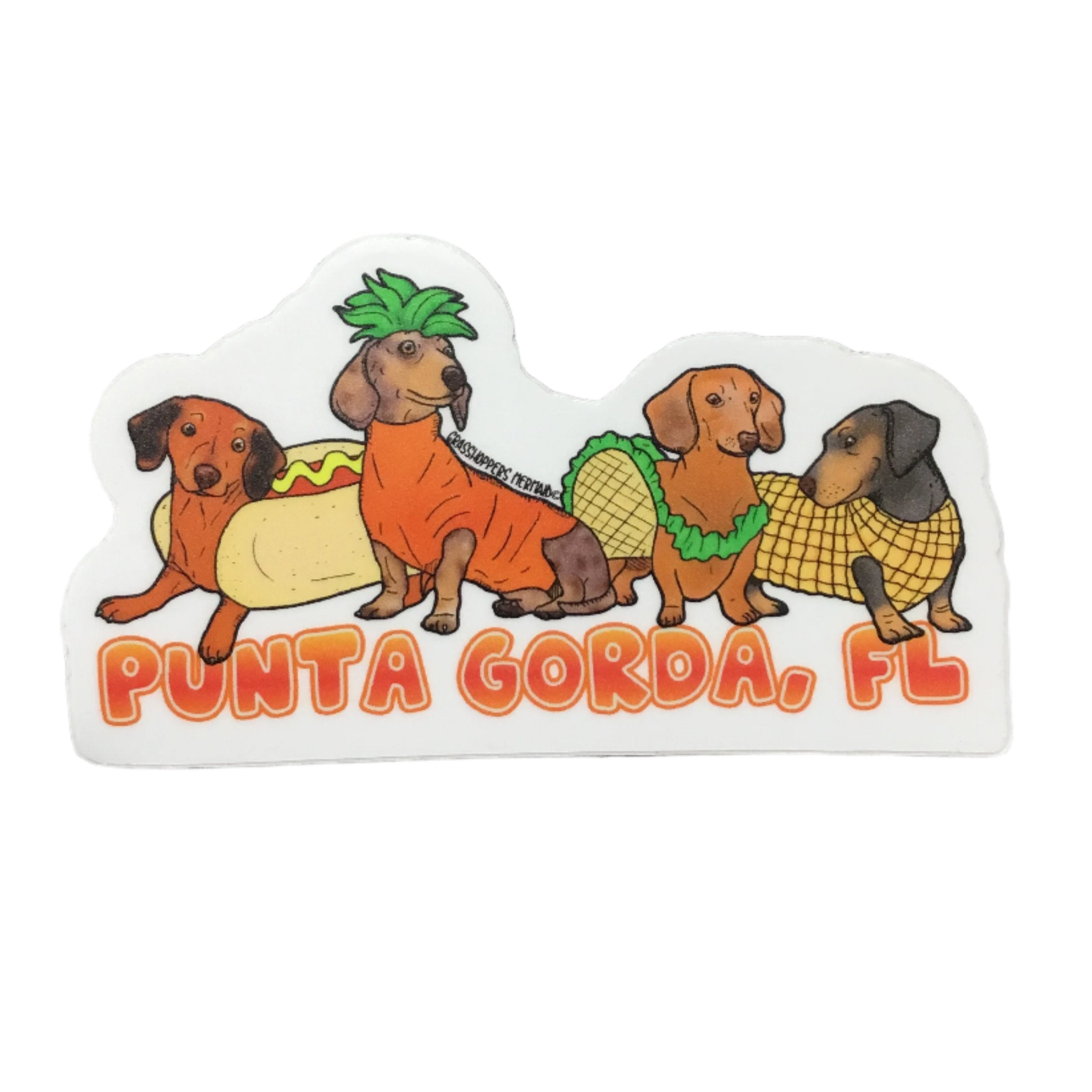 Wiener Dogs Punta Gorda, Florida Sticker