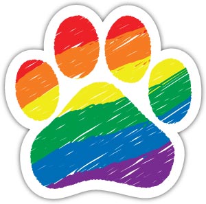 Rainbow Paw Paw Car Trunk Magnet
