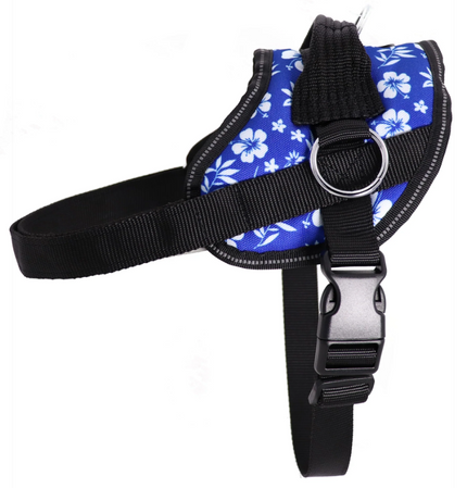 Our Reflective No Pull Easy Walking Dog Harness is designed for comfort and safety when walking your dog. With the handle for control and the option of three areas to attach your leash, it gives you the ultimate control of your pet. The border of the No Pull Harness is reflective for added visibility for night walks.