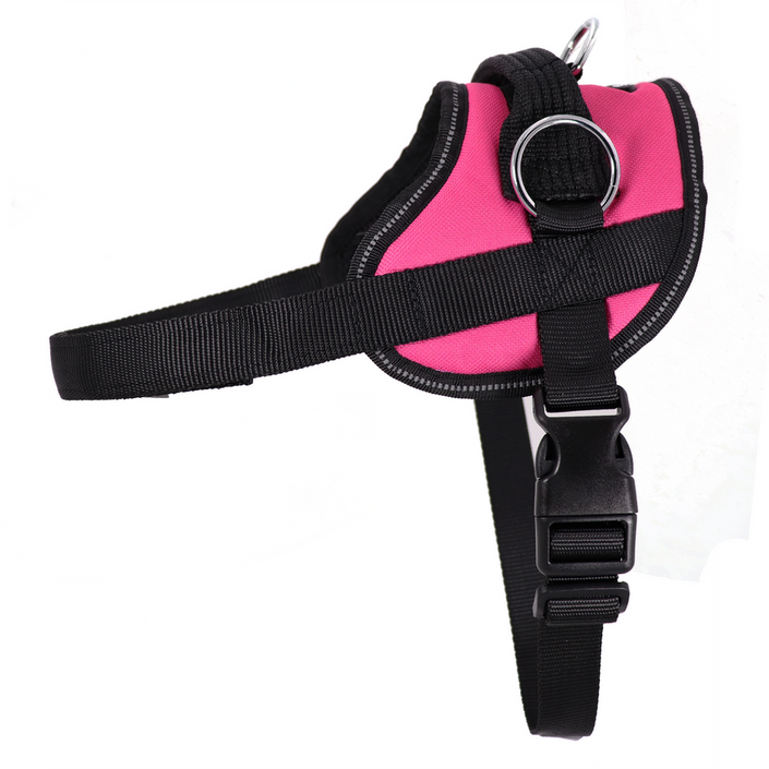 Our Reflective No Pull Easy Walking Dog Harness is designed for comfort and safety when walking your dog. With the handle for control and the option of three areas to attach your leash, it gives you the ultimate control of your pet. The border of the No Pull Harness is reflective for added visibility for night walks.