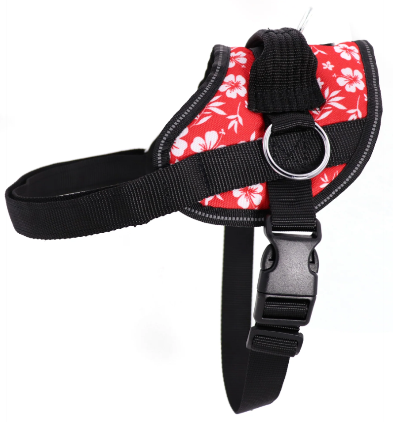 Our Reflective No Pull Easy Walking Dog Harness is designed for comfort and safety when walking your dog. With the handle for control and the option of three areas to attach your leash, it gives you the ultimate control of your pet. The border of the No Pull Harness is reflective for added visibility for night walks.