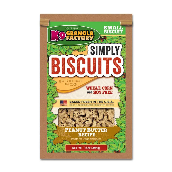 Simply Biscuits, Peanut Butter Recipe Dog Treats, 14oz Small