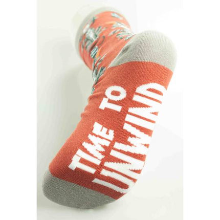 Time to Unwind Cat Crew Sock