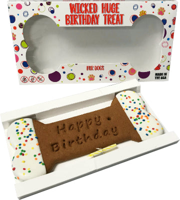 Birthday Bone Cookie Cake XXL with candle