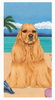 Cocker Spaniel Bath Beach Towel