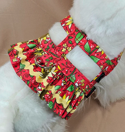 Sunflower Ruffle Dog Harness