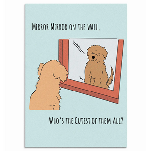 Edible Greeting Card for dogs- Mirror Mirror