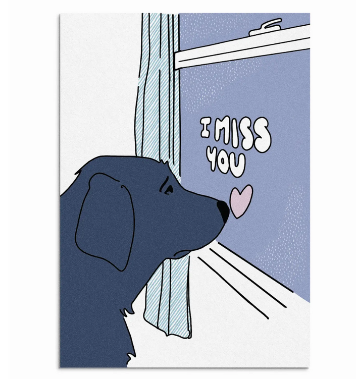 Edible Greeting Card for dogs- Miss You