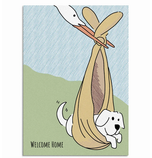 Edible Greeting Card for dogs- Welcome Home