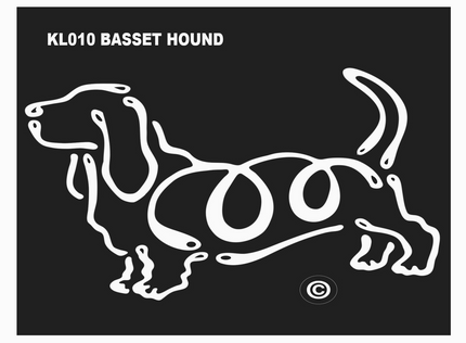 Basset K-line Window Tattoo