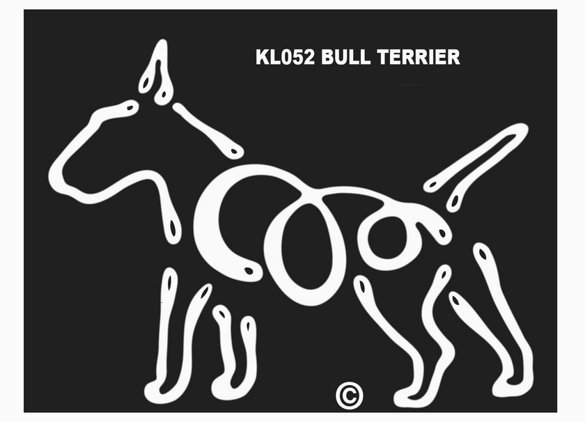 Bull Terrier K-line Window Tattoo