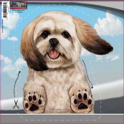 Lhasa Apso - Dogs On The Move Window Decal