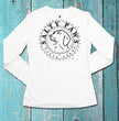 Salty Paws UPF50 Ladies LS Sunblock Fishing Shirt White