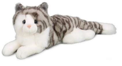 Gray Cat Plush Cat Stuffed Animal 