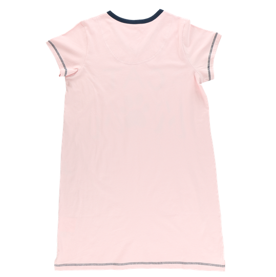PJ Nightgown Cat Mom Pink V-Neck Nightshirt