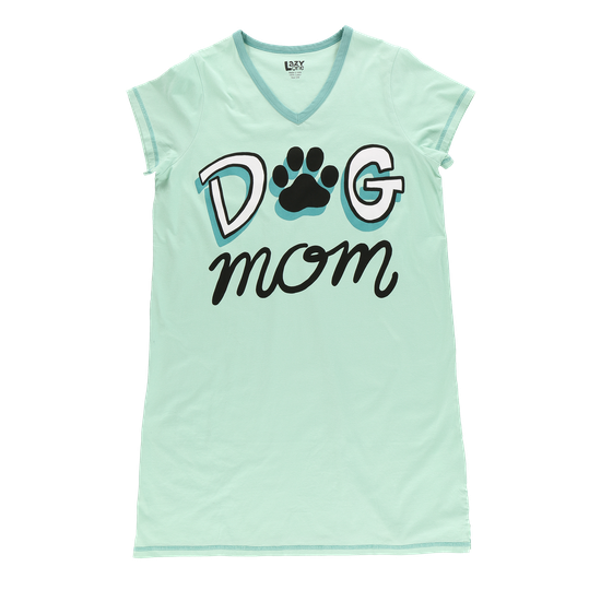 Dog Mom Vneck Nightshirt