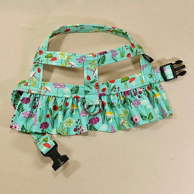 Wild Flowers Ruffle Dog Harness