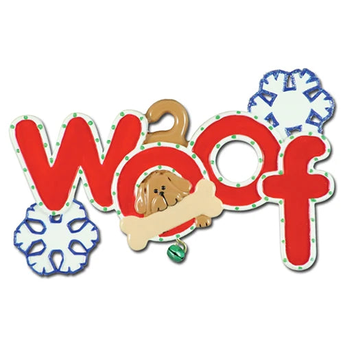 Woof Christmas Ornament Punta Gorda FL