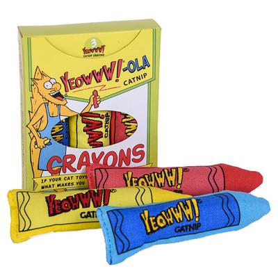 Yeowww-Ola Catnip Crayons  3-pack
