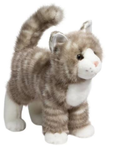 Gray Tabby Cat Plush Cat Stuffed Animal 