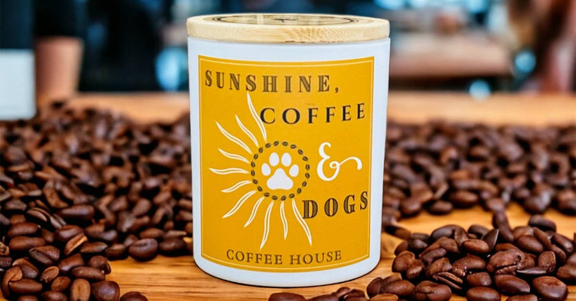 Sunshine, Coffee & Dogs Candle