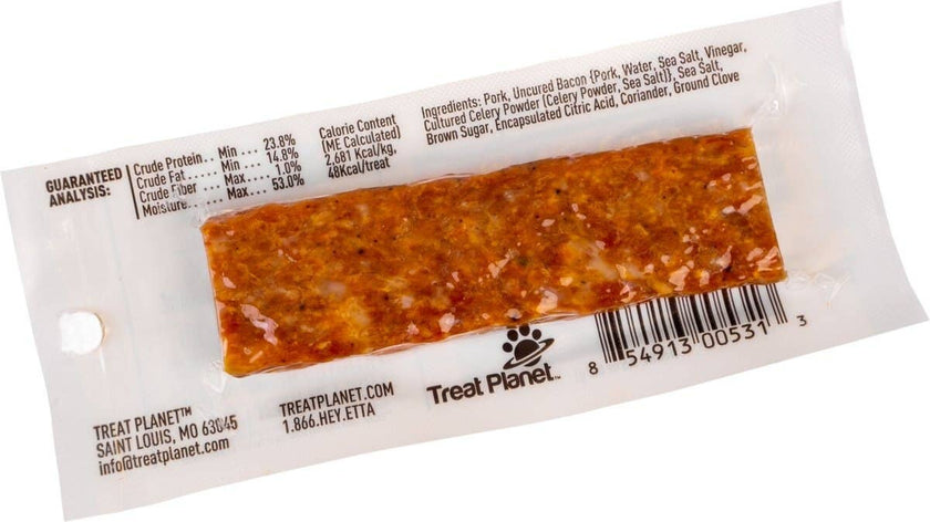 Etta Says! Meat Snack Bar Pork + Bacon Dog Chew 1.5oz- Each