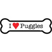 Puggle - Bone Shaped Magnet