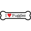 Puggle - Bone Shaped Magnet