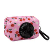 Dog Waste Bag Holder Mon Cherry Pink With Clasp