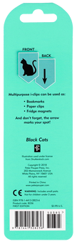 Black Cats i-clips Magnetic Page Markers