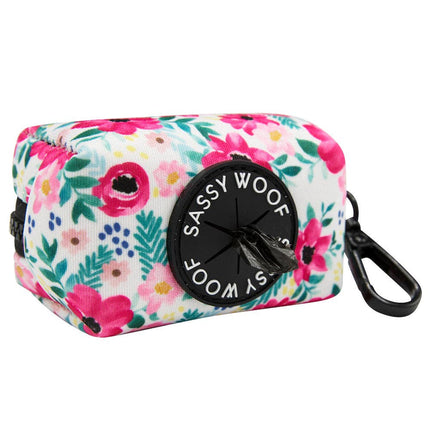 Dog Waste Bag Holder Floral Frenzy With Clasp