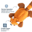 Dog Toy Red Panda Stuffless Squeaker Toy
