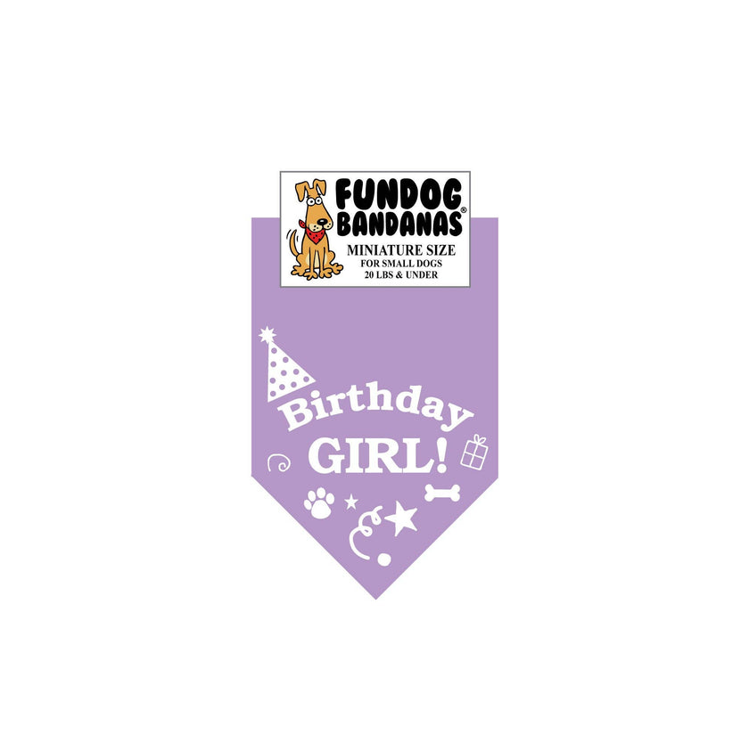 Birthday Girl Dog Bandana