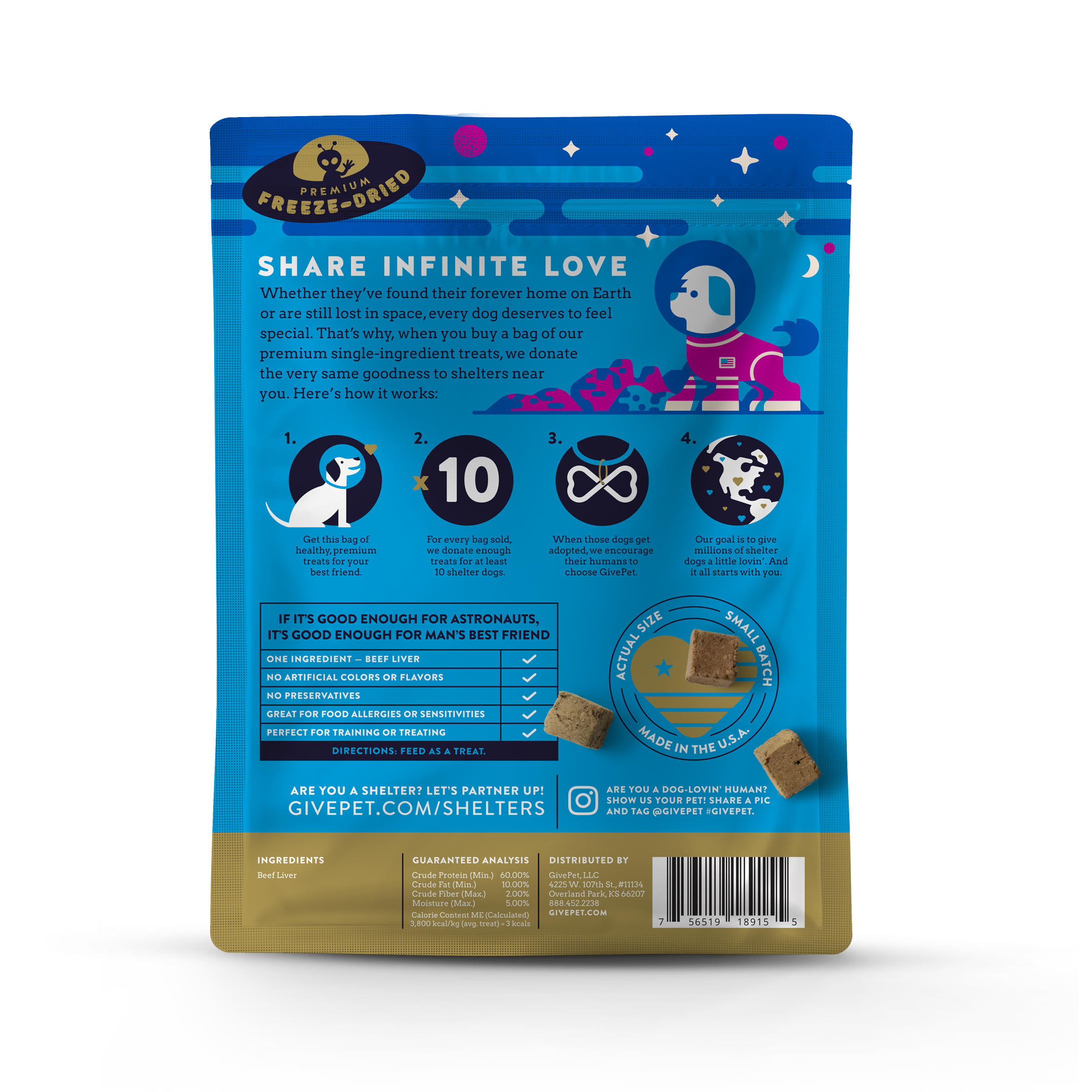 Space Cowboy Freeze-Dried Pet Treats