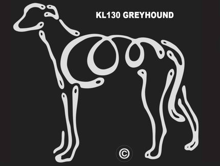 Greyhound K-line Window Tattoo