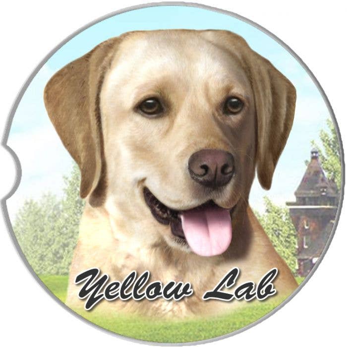 Labrador Yellow Car Coaster