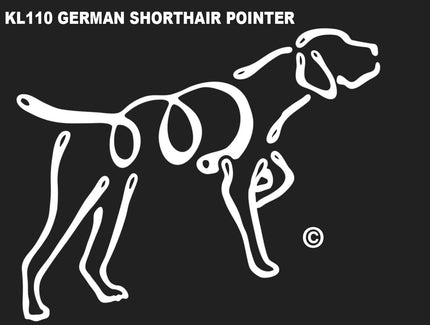 German Shorthair Pointer K-line Window Tattoo