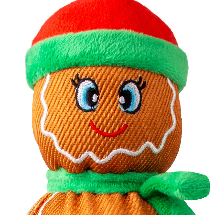 KONG Holiday Wubba™ Gingerbread Man Dog Toy Lg