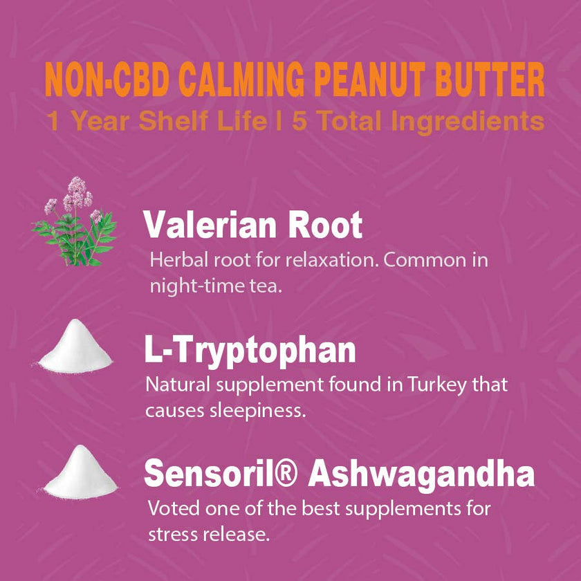 Calming Dog Peanut Butter (No CBD)