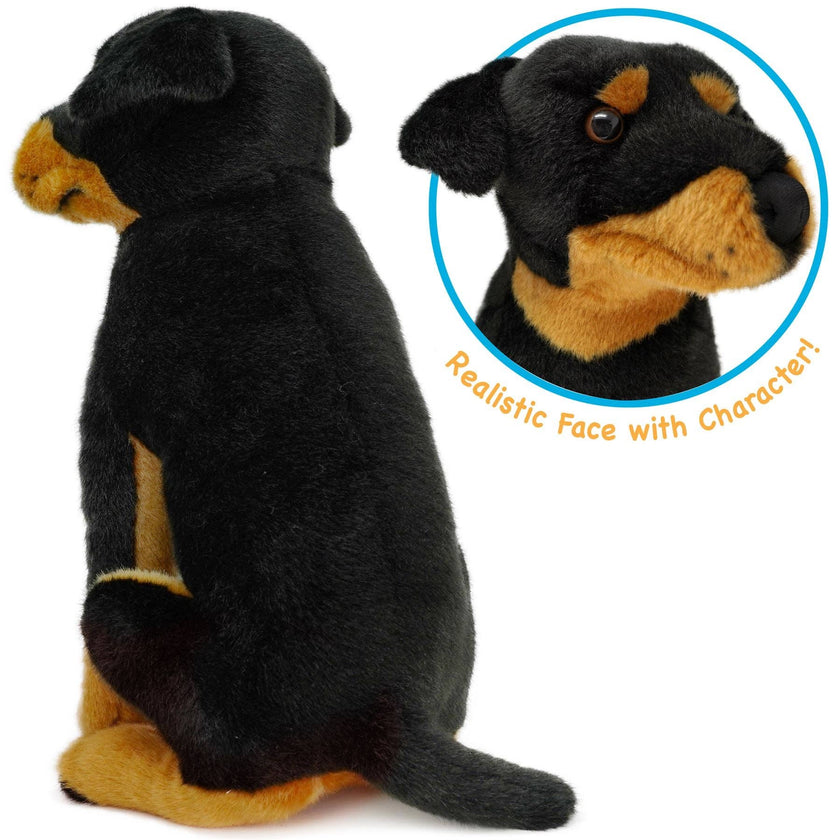 Ronin the Rottweiler | 14 Inch Stuffed Animal Plush