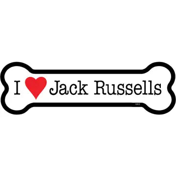 Jack Russell - Bone Shaped Magnet