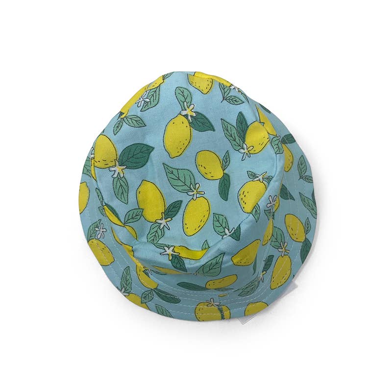 Bucket Pet Hat Lemon Blue