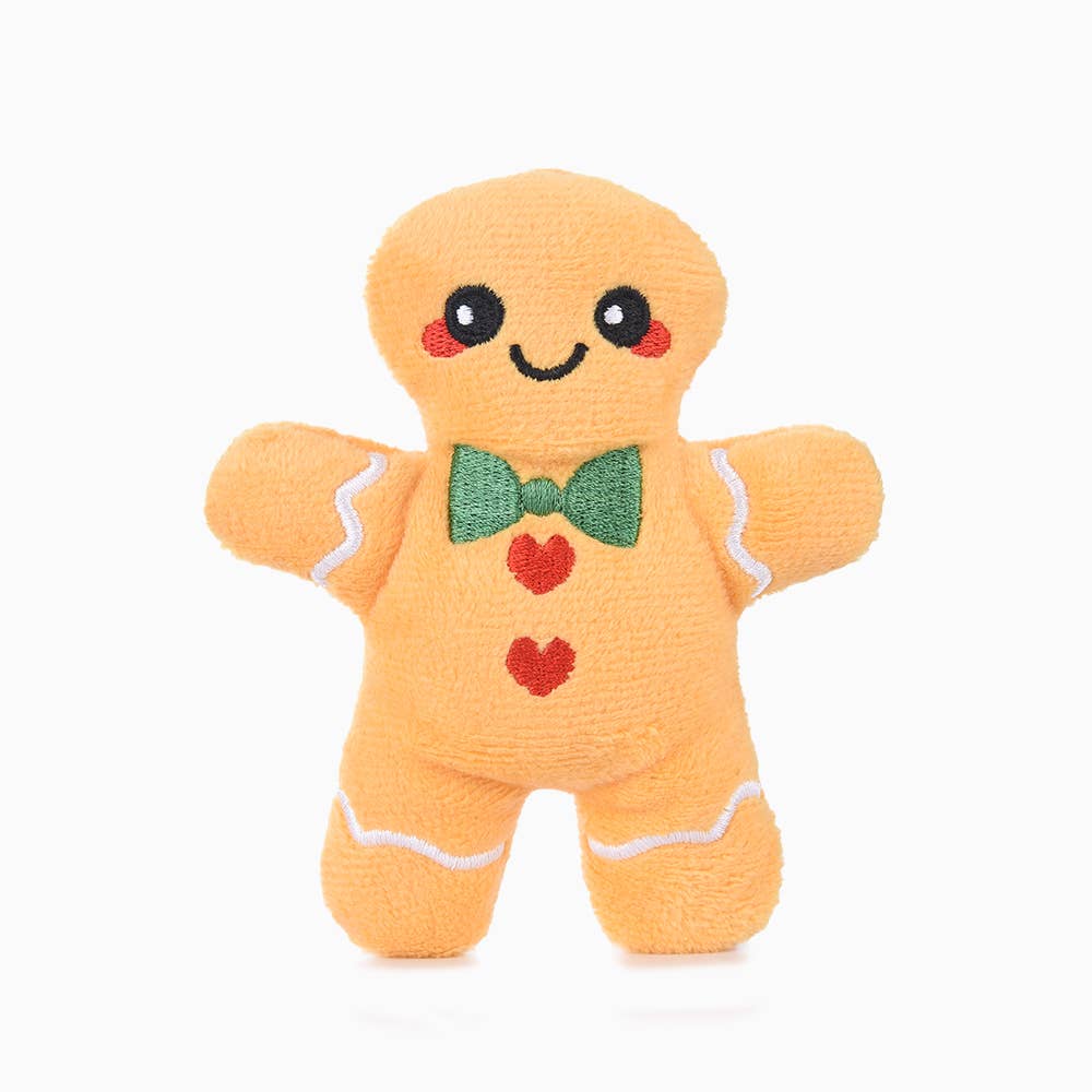 Dog Toy Gingerbread Latte Happy Woofmas Christmas Plush Toy Set