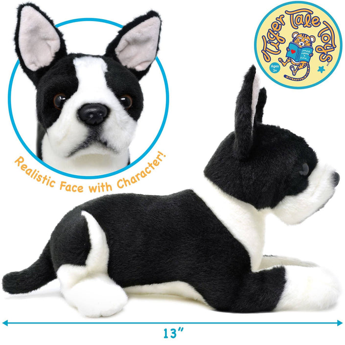 Plush Boston Terrier Baxter The Boston Terrier Stuffed Animal Plush