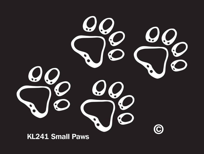 Small Paw Prints K-line Window Tattoo