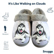 Siberian Husky Dog Pet Lovers Comfy Snuggs Slippers
