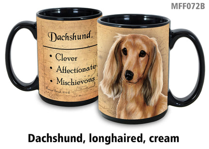 Dachshund Red Cream Long Haired Mug Coffee Cup